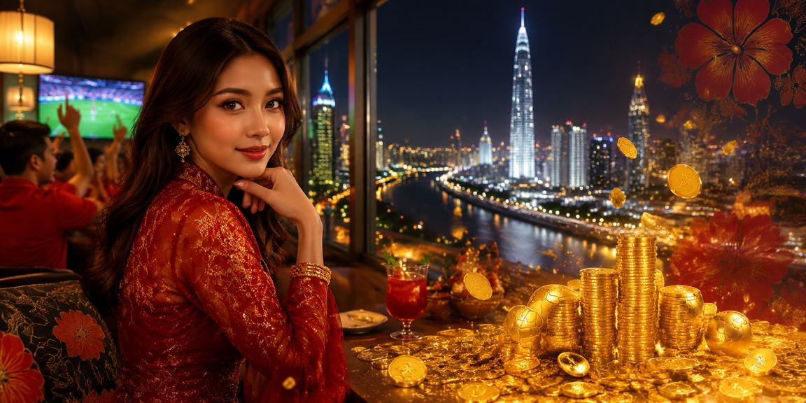 Pemain bertaruh pada perlawanan sukan secara dalam talian di Kuala Lumpur